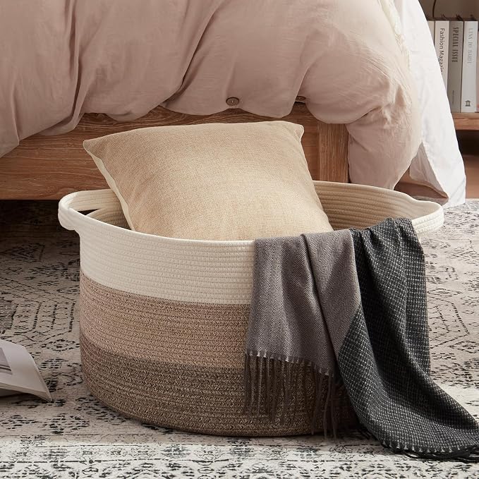 OIAHOMY 105L Extra Large Blanket Basket - Image 2