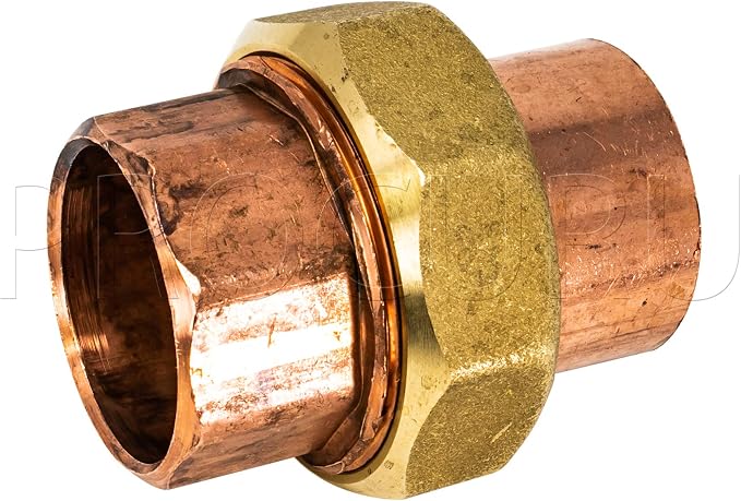 PROCURU 3/4-Inch Copper Union CxC Sweat Connection, Made in USA, LF Certified - Image 2