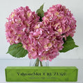 YalzoneMet 3 PCS Yellow/Pink Hydrangea Artificial Flowers 21'' Real Touch Faux by YalzoneMet