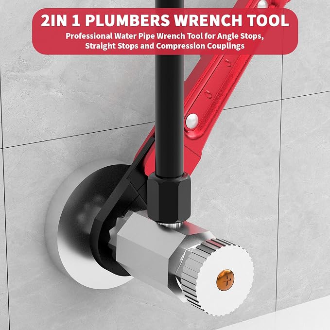 Angle Stop Wrench Kit, 3-Piece Plumbing Tool Set - Image 2