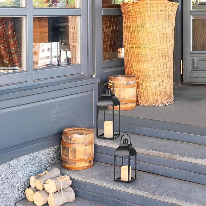 Lanterns Decorative Outdoor Indoor, Front Porch, No Glass - Image 7