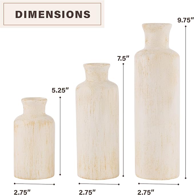 Creative Scents Rustic Luxe Vase Set - Image 8