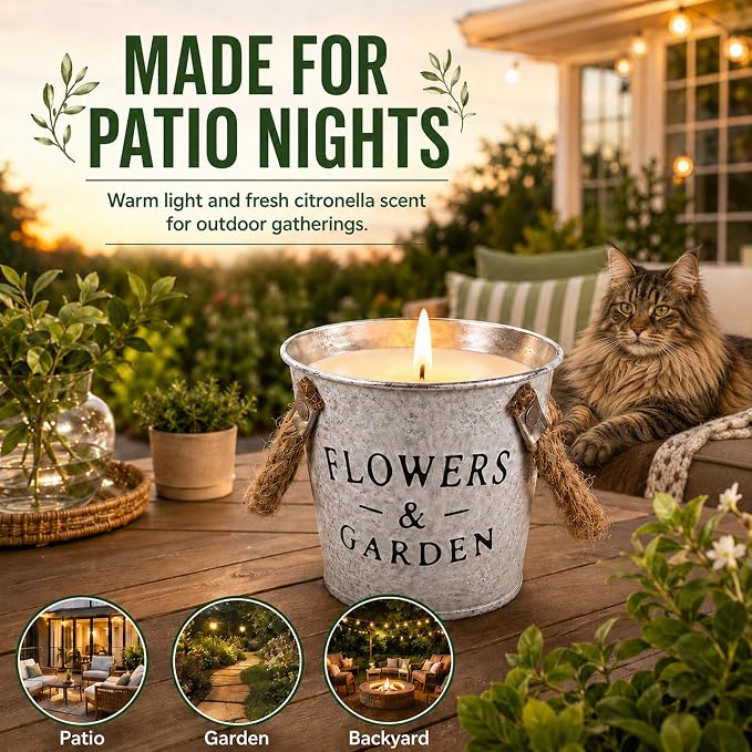 Citronella Candles Outdoor, 50oz Citronella Candle - Image 6