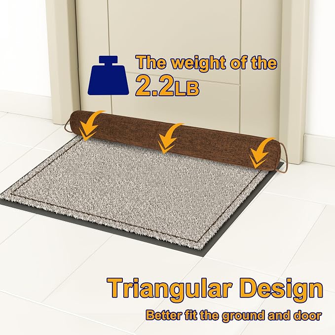 NABOWAN 36" Weighted Under Door Draft Stopper -Triangular Door Draft Blocker - Image 4