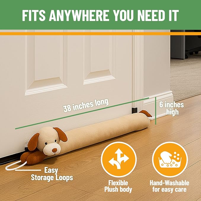 Evelots Under Door Dog Draft Stopper - Image 3