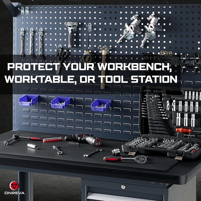 ONREVA Workbench Mat 24X60 Inches, EVA Rubber Work Mat, Protect Your Work Bench - Image 3