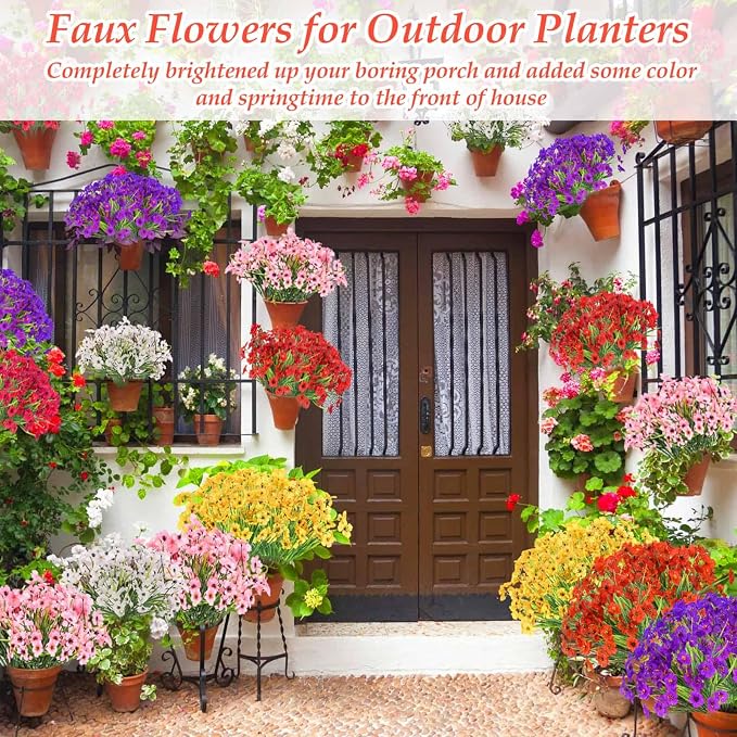32 Bundles Artificial Spring Summer Flowers Bulk - Image 3