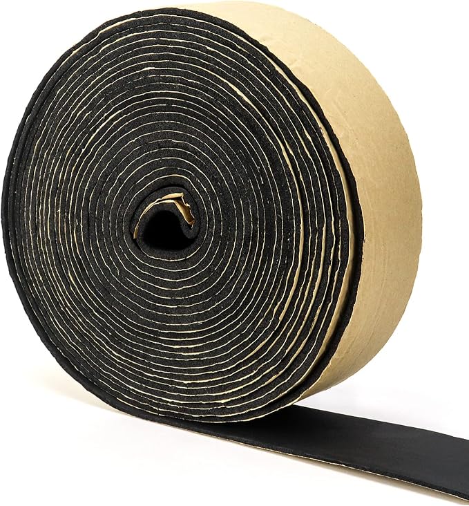 QWORK Pipe Wrap Insulation, 2 Pack Waterproof Foam Insulation Tape Adhesive - Image 2