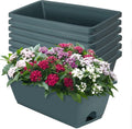 LOCONHA 7 Pack Window Box Planter, Plastic Vegetable Flower Planters Boxes | 17 by LOCONHA