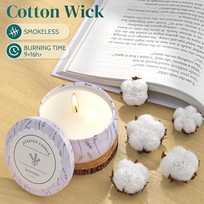 WarmEmbrace Scented Candles, Candle Set of 9 | Long-Lasting Candles - Image 4