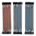 ELEGOO 120pcs Multicolored Dupont Wire M-F, F-F by Unknown
