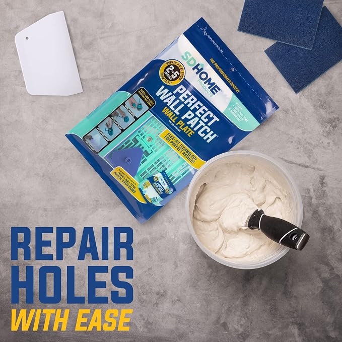 Drywall Repair Kit by SD Home, Fix Large Holes Fast, Wall Plate, 2 Patch Dry - Image 7