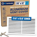 20x12 Aluminum Wall Ceiling Air Return Vent Cover HVAC Rustproof Grille by ACLAMINAIRE