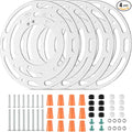 4 Pack Universal Light Fixture Mounting Bracket, 4 Inch Diameter | Ceiling by Tovmey