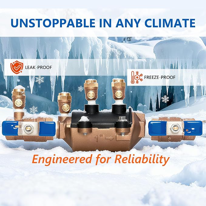 1-350 1" Double Check Backflow Preventer, Double Check Valve Assembly | - Image 6