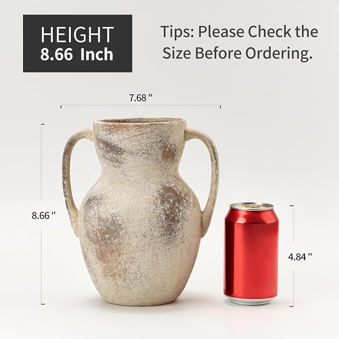 Emotionally Grounded Vase, Vaseking Large Ceramic Rustic Vase - Image 3