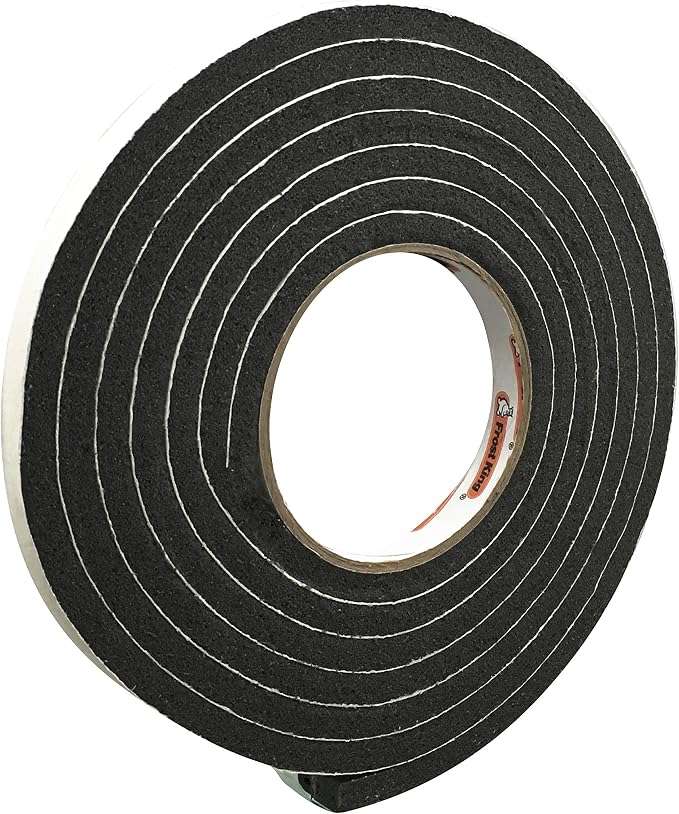 Frost King P Self-Stick Rubber Foam Weatherseal, 1/2" W, 5/16" T, 10 ft L by Thermwell+Products+Co.%2C+Inc