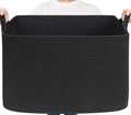 Goodpick 105L Extra Large Woven Rope Blanket Basket, Pillows & Clothes by Goodpick