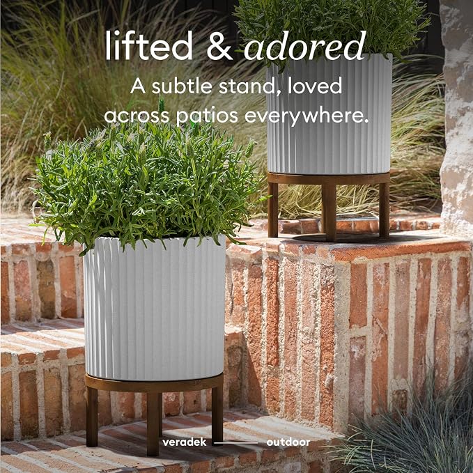 Veradek Demi Series Round Planter w/ Stand - Image 9