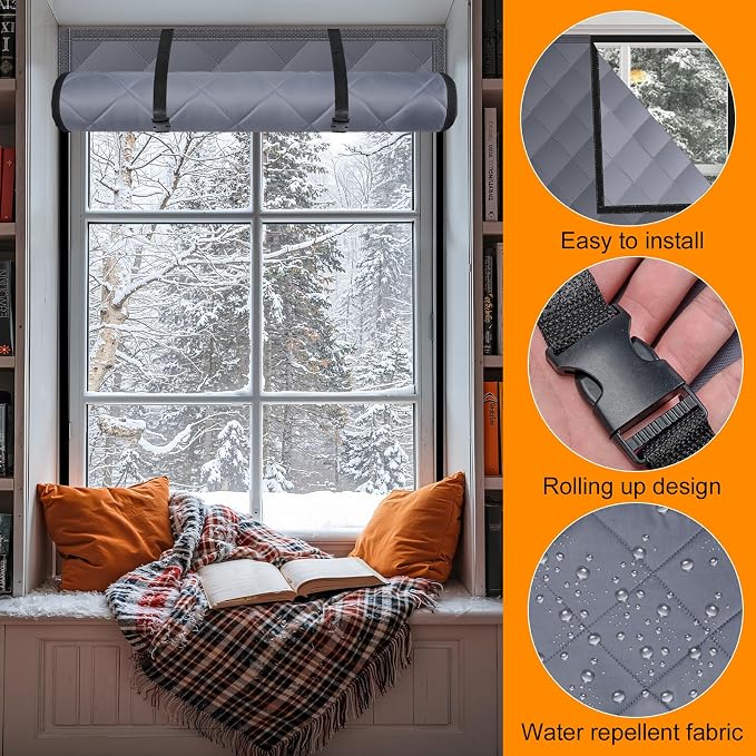 NNG 3 Layer 39x63in Thermal Insulated Window Cover - Image 6