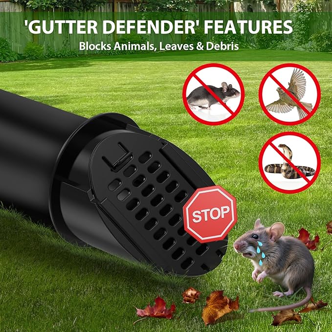 1 Pack 4" Drainage Grate Cover, Rain Diverter, Drainage Grate Yard Drain - Image 4