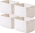 ICERZCZ Storage Baskets for Organizing 12.5"x9.1"x7.9" Off White | Storage Bin by ICERZCZ