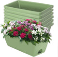 LOCONHA 7 Pack Window Box Planter, Plastic Vegetable Flower Planters Boxes | 17 by LOCONHA