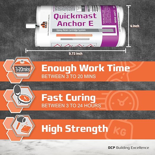 DCP Quickmast Anchor E Concrete Anchoring Epoxy - Image 3