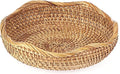 Hipiwe Natural Rattan Tray 8.5" Wicker Key Basket Bowl by Hipiwe