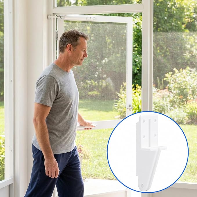 4 Pcs Door Jamb Bracket Hardware, Storm Door Closer Bracket Replacement | - Image 5