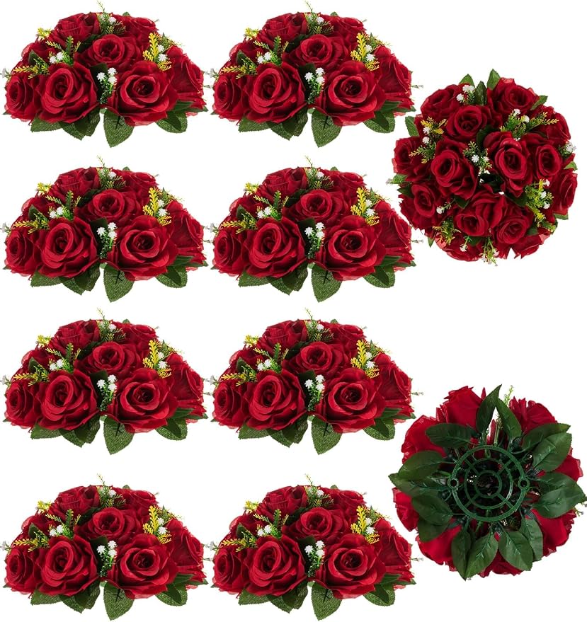 BLOSMON Faux Flower Centerpieces by Blosmon