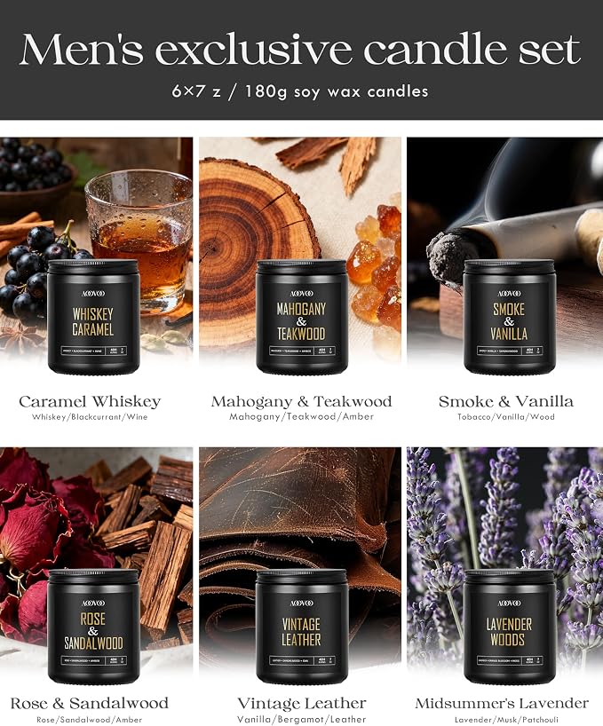 AOOVOO Scented Candles for Men - Image 4