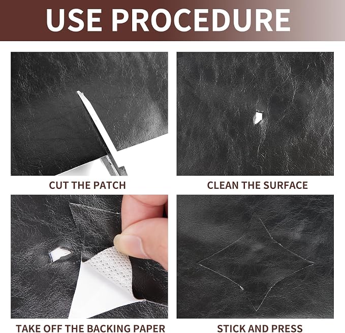 Leather Repair Kits, Large Vinyl Repair Patch - Image 5