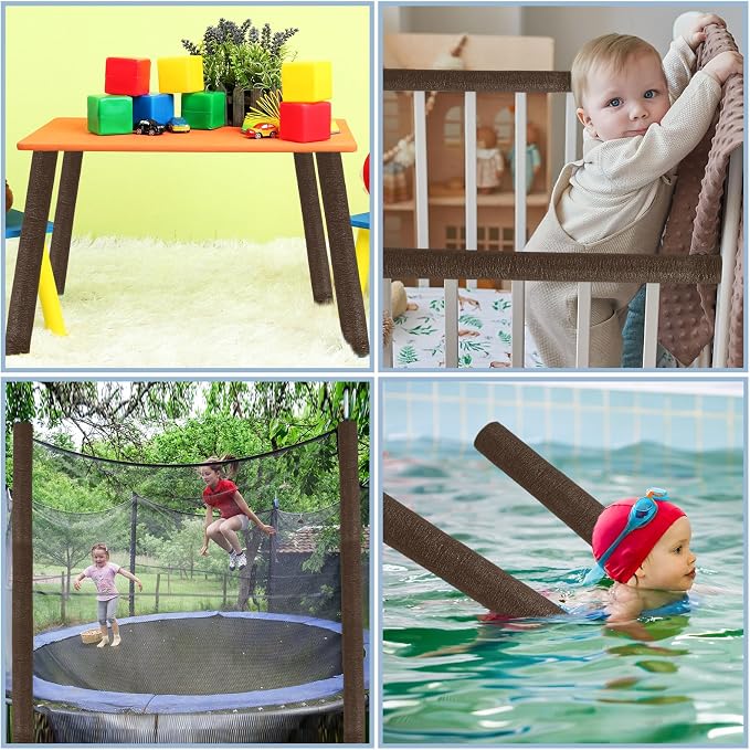 12 Pcs 3.3 Feet Foam Pipe Insulation Foam Tube Insulating Water Pipe Pool Swim - Image 3