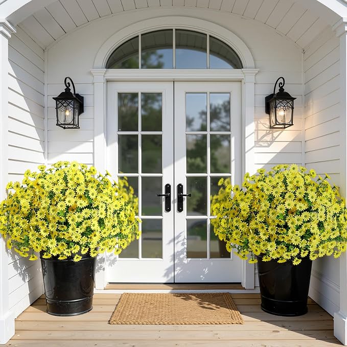 Alupssuc 20 Bundles Artificial Daisies Flowers Fake Silk Plant - Image 5