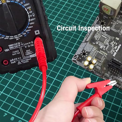 Banana Plug to Crocodile Clip Test Leads Wire Cable 12AWG | Alligator clip test - Image 2