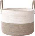 JMvicyroam 115L Extra Large Machine Washable Cotton Rope Blanket Basket | by JMvicyroam