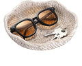Hipiwe Small Woven Rattan Basket Tray 7.3" Decorative Key Bowl by Hipiwe