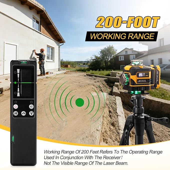16 Line Laser Level, 4D Self Leveling Kit | - Image 2