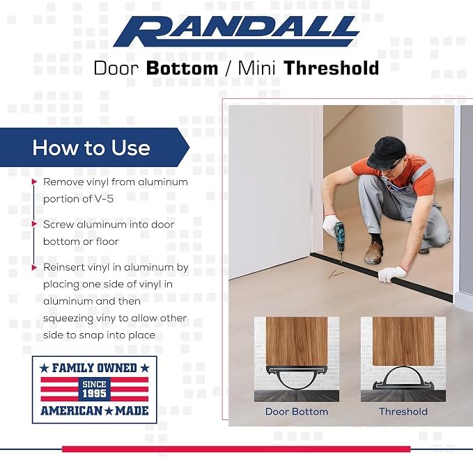 36" Mini Threshold or Door Bottom 1 1/4" Wide - Image 4