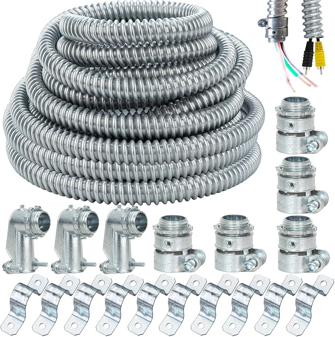 Yariwiz Flexible Steel Electrical Conduit Steel Conduit Kit by Yariwiz