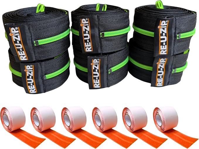 RE-U-ZIP® Reusable Dust Barrier Zipper | Fail-Safe™, Replaceable & Lockable | by RE-U-ZIP