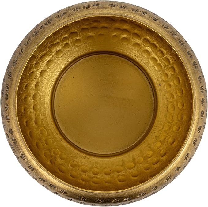 Creative Co-Op Round Hammered Metal Container - Image 3