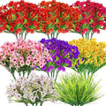 32 Bundles Artificial Spring Summer Flowers Bulk by Dexpinzo