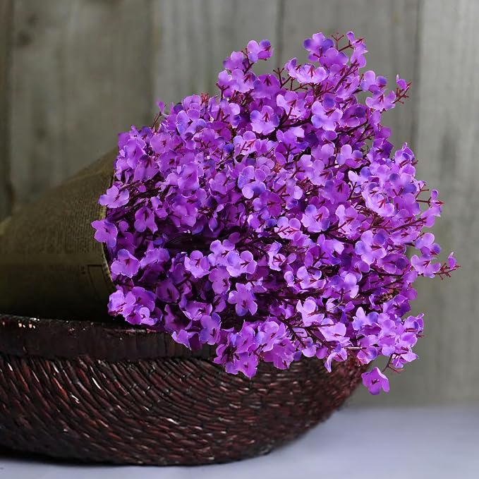 15 Pcs Fake Flowers, Real Touch Babys Breath Artificial Flowers, Full Baby - Image 5