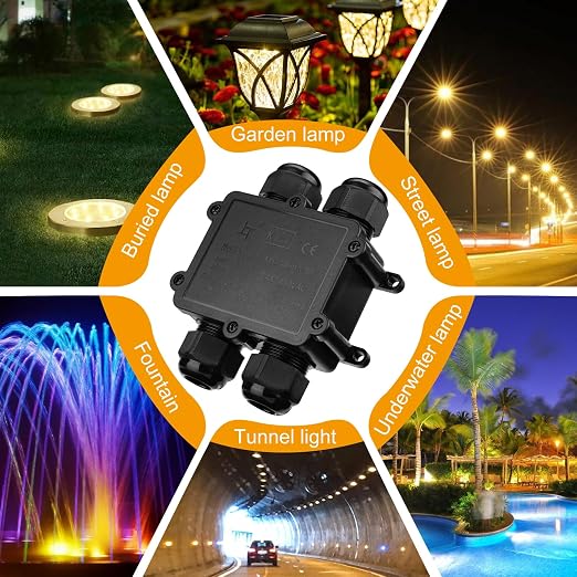 IP68 Waterproof Junction Box H-Shape 4Way Outdoor Electrical Box - Image 7