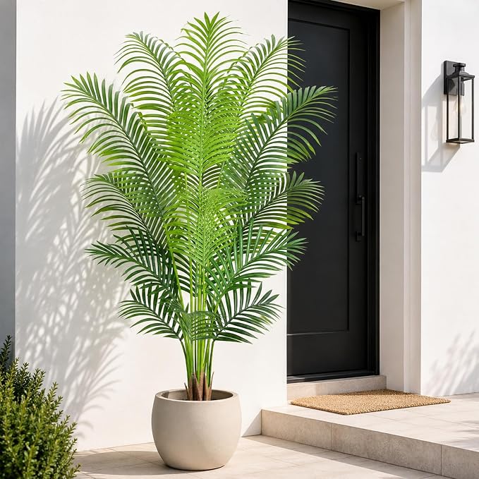 5.2ft Artificial Palm Tree Indoor Plant Tall Fake Tropical Paradise Palm Tree - Image 2