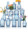 Glass Bud Vases Set of 16 by Unknown