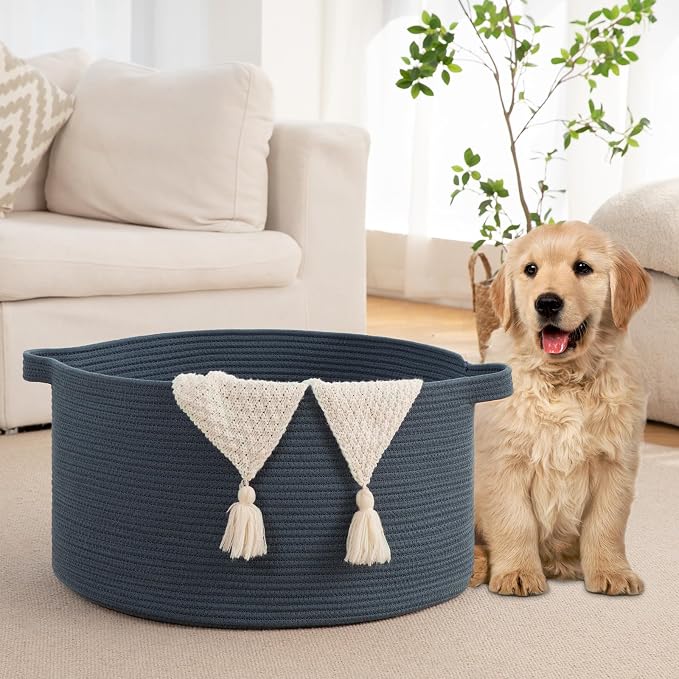 OIAHOMY 90L Extra Large Blanket Basket - Image 5