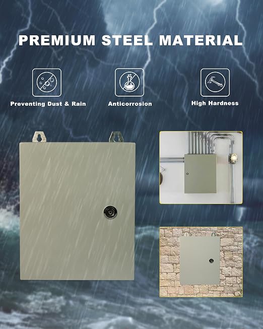 Waterproof Electrical Enclosure 20 x 12 x 10'', Outdoor Electrical Box - Image 6